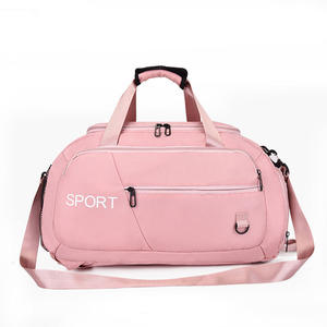 Sac de sport Oxford & PU de grande capacité personnalisé Ensemble de sport et de voyage à fermeture éclair à la mode Articles de toilette à usage quotidien avec logo personnalisé - Product Image 1