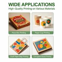 Impresora Digital de Una Sola Pasada con Alimentador Automático de Hojas de 400 mm y Corrector para Impresión de Cajas de Cartón de Papel Kraft