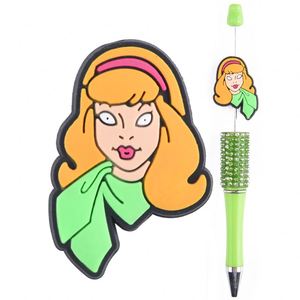 Perles focales en silicone personnalisées en gros pour la fabrication de stylos, perles de dentition en silicone à motifs DIY, perle focale pour le cancer du sein - Product Image 3