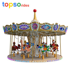 Công viên giải trí funfair hấp dẫn <span class=keywords><strong>Carousel</strong></span> cưỡi ngựa để bán - Product Image 4