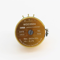 Potentiomètre en plastique conducteur de précision WDD35D4-5K, capteur de déplacement angulaire