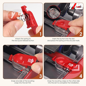 Pièces compatibles <span class=keywords><strong>Dyson</strong></span> en gros : Dispositif de dégagement rouge avec ressort pour têtes de brosse rotative humide V12s V15s Submarine Omni-glide - Product Image 5