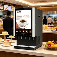 Distributeur automatique de boissons instantanées commerciales, 5 saveurs de café chaud, volume programmable, service OEM direct usine