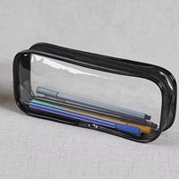 Nouvelle trousse à crayons en PVC transparent et imperméable 2026 à faible MOQ