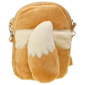 حقيبة كروس بيكاتشو الكرتونية على شكل شخصيات بوكيمون، حقيبة قطيفة لعبة، حقيبة عملة، حقيبة، حقيبة كتف Eevee، حقيبة للأطفال