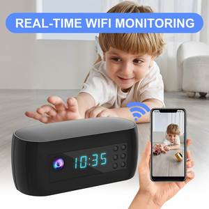 HD 1080P Wecker WLAN-Heimkamera mit Nachtsicht Bewegungserkennung Mini-Kamera-Uhr - Product Image 2