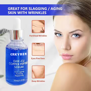 Siero Viso Anti-Età di Alta Qualità per la Cura della Pelle, Siero al Peptido di Rame Blu GHK-Cu per Ridurre Rughe e Linee Sottili - Product Image 6