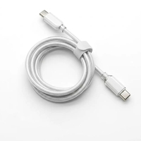Câble de charge rapide USB-C vers USB-C 65W PD avec étui de protection en silicone, cordon de données Type-C pour iPhone 17 16 15 Samsung MacBook