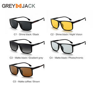 Gafas de Sol Deportivas Polarizadas Grey Jack UV400 con Marco de PC y Lentes Negros TAC para Ciclismo al Aire Libre para Hombre - Product Image 3