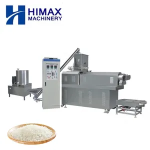 Máquina extrusora arroz artificial Linha arroz fortificado nutrição Extrusora arroz parafuso gêmeo