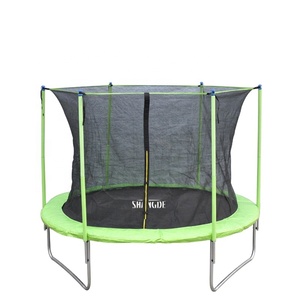 Ngoài trời thương mại hình chữ nhật màu xanh tập thể dục <span class=keywords><strong>Trampoline</strong></span> các nhà sản xuất với mạng lưới an toàn cho trẻ em bán - Product Image 6