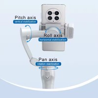 Stabilisateur de téléphone portable à 3 axes L7Cpro Plus pour diffusion en direct avec fonction de suivi du visage par IA