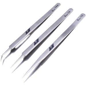 Pinzas de Alta Precisión para Reparación de Teléfonos Móviles KAISI, Pinzas Antiestáticas de Acero Inoxidable para Extraer Pelos de Nido de Pájaro y Acné - Product Image 3