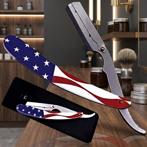 Professional Cut Throat Style Razor Replaceable Blade Barbers Heavy Duty Stainless Steel Barber Shaving for <b>Men</b> - Product Image 5