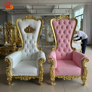 Silla de reina para bodas SMOOTH, respaldo alto, silla de trono de alta calidad y económica para fiestas - Product Image 1