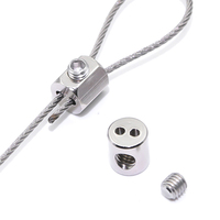 Pince en boucle Accessoires de plafond Kit de Suspension de câble métallique Fil de câble en plastique pour suspendre la pince de câble de fil léger
