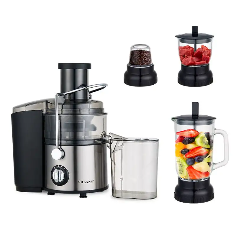 Sokany 4 In 1 SK-4009 Juicer Citrus Beauty Blender Flesmachine En Sapcentrifuge Bekermolen Gemalen Vlees Vers Sinaasappel