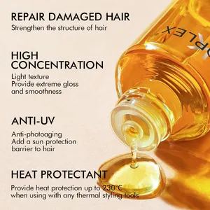 Produtos de cuidado capilar profissional conjunto de shampoo e condicionador N7 óleo de colagem para reparar cabelos danificados