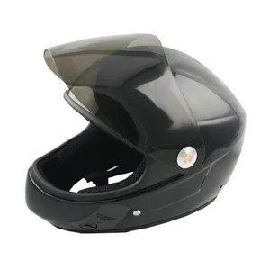 Safety Longboard Helmet Cool Motorcycle Fiberglass Skateboard Helmet with Visor