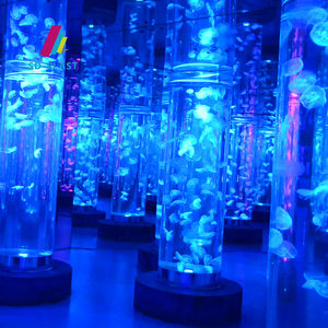 Pabrik Penjualan Langsung Harga Murah Akrilik Tangki Ikan Kaca Akrilik Silinder Akuarium Bulat - Product Image 2