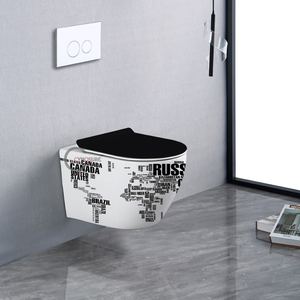 โถสุขภัณฑ์แบบแขวนผนังสไตล์อเมริกัน - Product Image 1