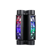 Lumière de scène mobile Spider, 8x10W LED RGBW, activée par le son, contrôle DMX512, pour club, pub, discothèque, mariage