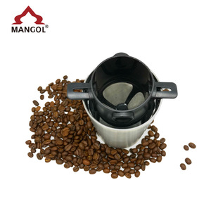 Filtro de café simple de acero inoxidable, diseño minimalista reutilizable para preparación manual, herramientas de café de color sólido de metal de grado 304 - Product Image 5