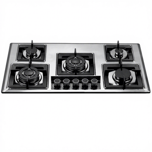 Table de <span class=keywords><strong>cuisson</strong></span> à <span class=keywords><strong>gaz</strong></span> encastrable haute puissance 5 brûleurs |   Table de <span class=keywords><strong>cuisson</strong></span> à <span class=keywords><strong>gaz</strong></span> en acier inoxydable <span class=keywords><strong>avec</strong></span> <span class=keywords><strong>grille</strong></span> en <span class=keywords><strong>fonte</strong></span> - Product Image 1