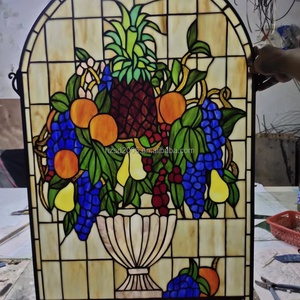 Panneau suspendu en verre Tiffany personnalisé 50*80CM, motif fruits, épaisseur 3mm, pour décoration de salon - Vente en gros - Product Image 6