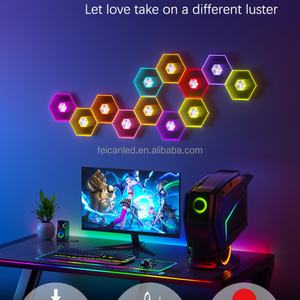 Luz LED Hexagonal Inteligente Multicolor RGB para Decoración de Habitaciones, Techos de Talleres o Salas de Juego - Product Image 4