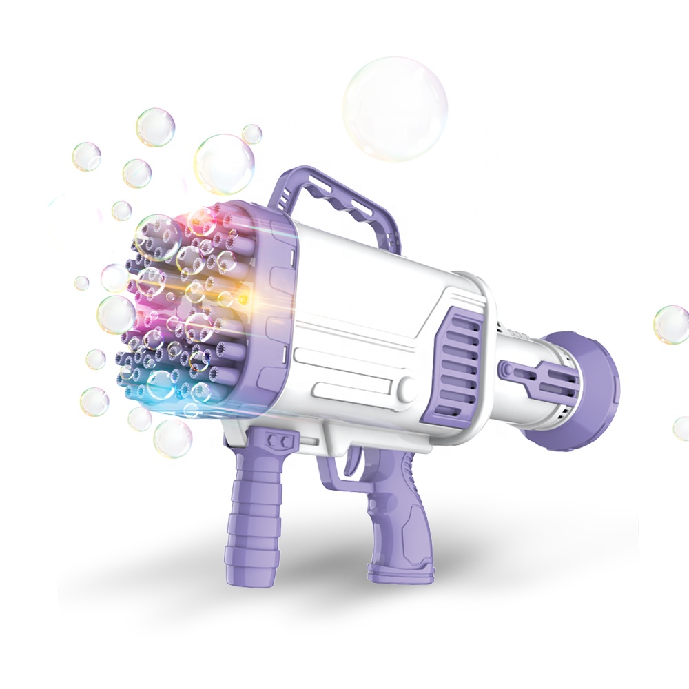 HW 64 отверстия, светодиодный уличный производитель Burbujas, пузырьки мыла, пистолет для стрельбы, пусковая установка