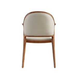 Italian Minimalist Dining Chair Home Nordic Solid Wood <b>Stool</b> Balcony Leisure Study Writing Armchair - Product Image 2