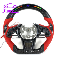 Volant de voiture en fibre de carbone LED personnalisé de style racing pour Subaru BRZ WRX Forester Panther Outback Impreza LEVORG Legacy