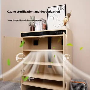 ארון נעליים מעץ חכם לחיטוי, ייבוש, דאודורנט, מינימליסטי, מודרני, לאחסון נעליים בכניסה לבית - Product Image 4