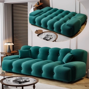 <span class=keywords><strong>Canapé</strong></span>-lit en tissu pliable à double usage, salon, <span class=keywords><strong>petit</strong></span> appartement, nouveau style moderne, <span class=keywords><strong>canapé</strong></span> en ligne droite - Product Image 3