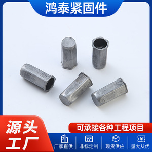Écrous à riveter aveugles Hongtai M8 M6 en acier au carbone DIN933 Grade A B Niveau 4.8 pour applications aéronautiques - Product Image 5