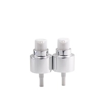 20410 Pulvérisateur à brouillard fin en aluminium or et argent de 24mm, bouteille en plastique OEM, vente en gros d'usine, échantillon gratuit