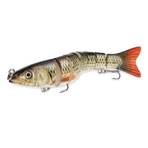 Señuelos de Pesca MJ2, Señuelos Duros Articulados de 8 Segmentos, Señuelos Realistas para Salmón y Pescada, Aparejos de Pesca para Río y Lago - Product Image 1