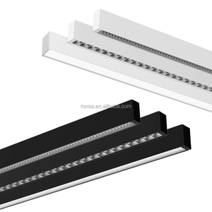 RONSE personalizzato Anti-abbagliamento illuminazione commerciale moderno lungo pendente ufficio sospensione LED in alluminio luci lineari collegabili - Product Image 1