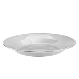 Stainless Steel Round Plate 304 Deep Dish <b>Mirror</b> Finish Food Serving <b>Tray</b> Commercial Use - Product Image 5