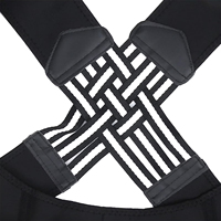 Correcteur de posture invisible, soutien dorsal pour les épaules, redresseur de dos et d'épaules, ceinture réglable unisexe