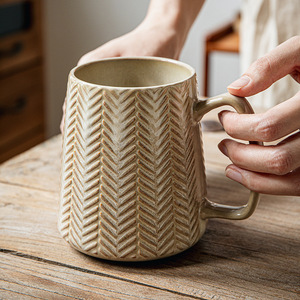 Taza de <span class=keywords><strong>Café</strong></span> de Cerámica Vintage de Gran Capacidad de 760 ml para Cafeterías y Restaurantes, Taza de <span class=keywords><strong>Café</strong></span> de Cerámica Personalizada al por Mayor - Product Image 3