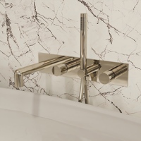Robinet de baignoire mural classique en laiton avec double fonction, anti-corrosion, garantie 5 ans