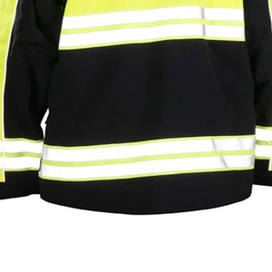 High Visibility Safety <b>Jacket</b> with Detachable Hood Reflective Workwear for <b>Workers</b> - Product Image 6