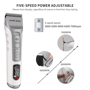 Tondeuse à cheveux électrique SiMAiSHEN X12-S écologique, certifiée KC, avec lame en métallurgie des poudres pour coupes dégradées - Product Image 3