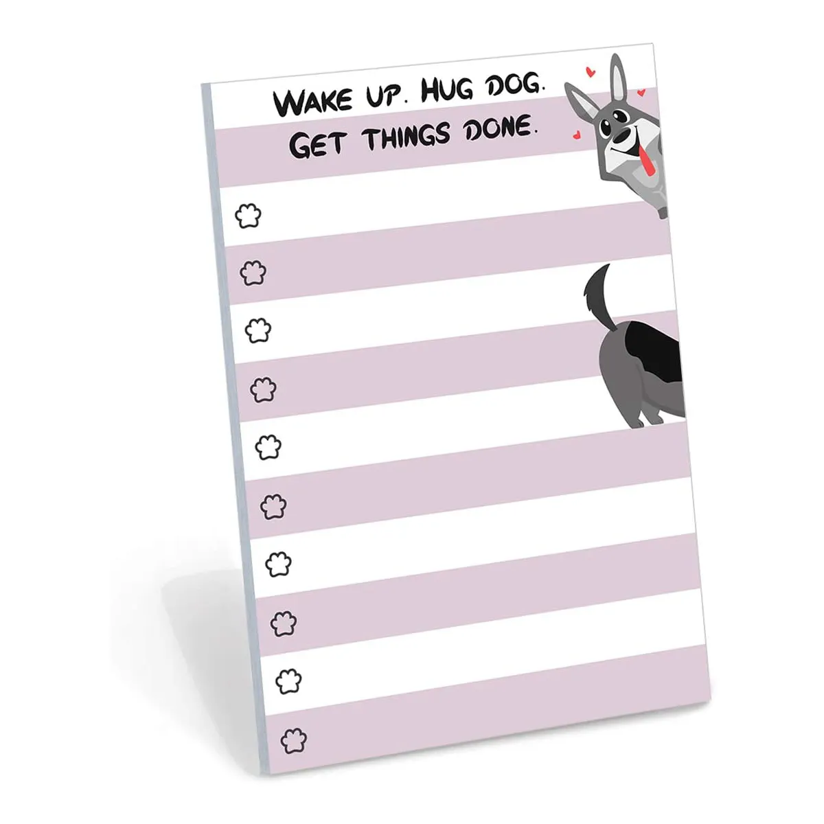 Bloc de notas con diseño de perro pequeño para hacer notas, Bloc de notas divertido de 4x6 pulgadas para notas adhesivas