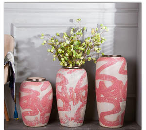 <span class=keywords><strong>Vaso</strong></span> <span class=keywords><strong>in</strong></span> Ceramica con Sfumatura <span class=keywords><strong>Rosa</strong></span>, Decorazione da Tavolo, per Fiori Freschi, Idroponica, Piante Verdi, Vasi per Fiori - Product Image 1