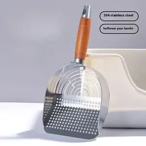 Große, langstielige <span class=keywords><strong>Pet</strong></span> Poop <span class=keywords><strong>Scoop</strong></span> ing Tool Langlebige Katzenstreu schaufel aus Edelstahl - Product Image 6