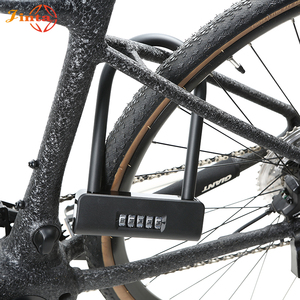 Jinda 410*200mm <span class=keywords><strong>Antivol</strong></span> portable combiné <span class=keywords><strong>U</strong></span>-Lock D-Lock, compatible OEM, accessoires pour vélo, trottinette électrique et moto - Product Image 4