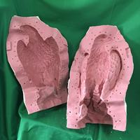 Reazone RZL15 Moule en plastique ABS haute précision pour statues d'animaux en béton 3D, décoration de jardin extérieur et de maison